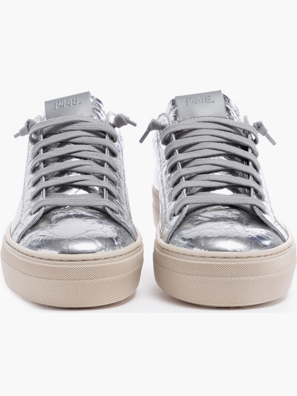 P448 Metallic Silver Sneaker - Size 36 - NWT